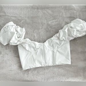 White Crop Top